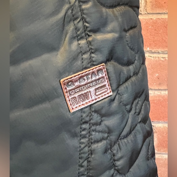 G-Star RAW Aero Quilted Hooded Overshirt. XL. Black. - Picture 3 of 7